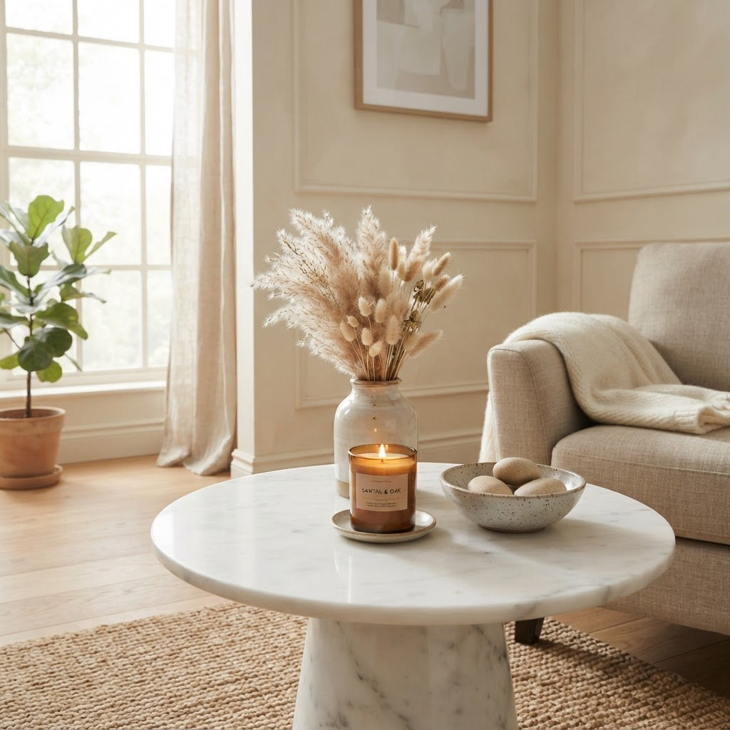 Elegant lifestyle interior with warm natural light and soft textures representing the Darlings Life experience